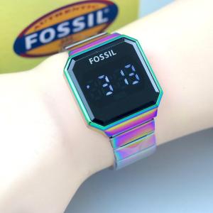 Jam Tangan Wanita Terbaru Fossil Digital & Tali Rantai Stainless Free Box
