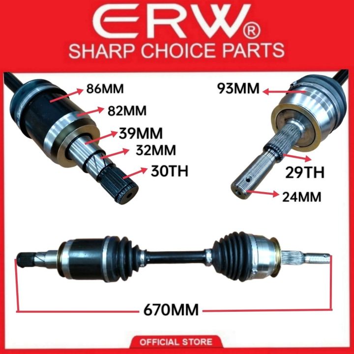 DRIVE SHAFT ASSEMBLY Replacement Part No.(391004JA1A) NISSAN FRONTIER