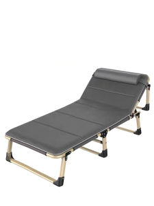 Folding Bed with Foam Reclining Chair Outdoor Adjustable Family Nap Bed Office With Backrest Folding Bed Portable Bed Mattress Load Bearing 200KG