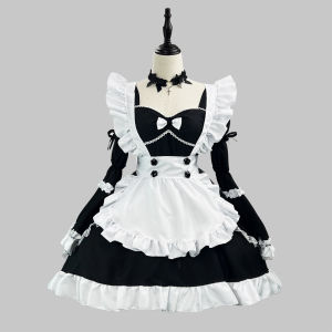 Original new design Lolita-style cute maid outfit COS Costume Home dance influencer live stream Maid outfit Large size