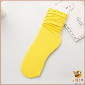 Digeo Womens Socks Pure Color Breathable Feet Calf Socks Fashion Medium Tube Socks