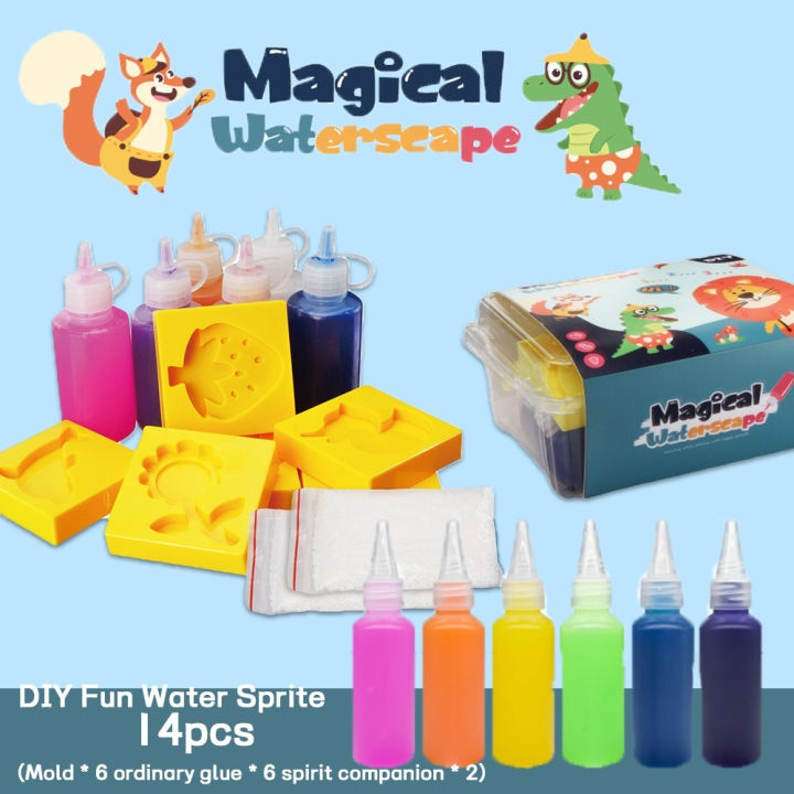 14pcs Kids Diy Magic Water Toy Children Handmade Craft Xmas Gift
