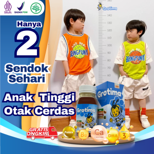 Vitamin peninggi badan anak / Vitamin tinggi badan anak / Grotima vitamin tulang kalsium anak