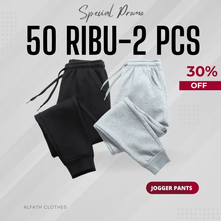 Promo%2050%20Ribuan%20Dapat%202%20PCS%20Celana%20Panjang%20Jogger%20Pria%20Wanita%20Training%20Trening%20Sport%20Running%20Olahraga%20Futsal%20Gym%20Badminton%20Kasual%20Santai%20Premium%20Joger%20-%20Image%202