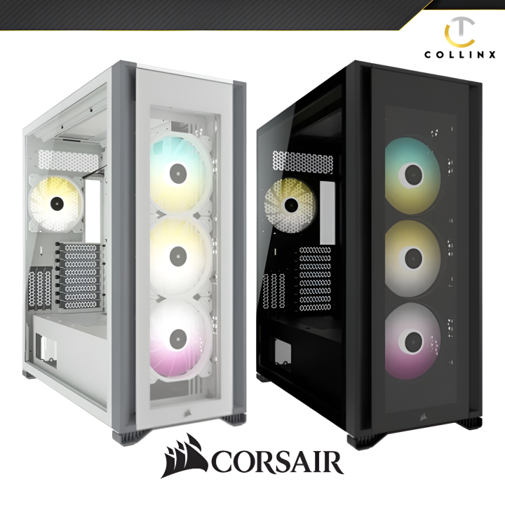 Computer Corsair CORSAIR ICUE 7000X RGB TEMPERED GLASS FULL TOWER ATX PC CASE | Black ...