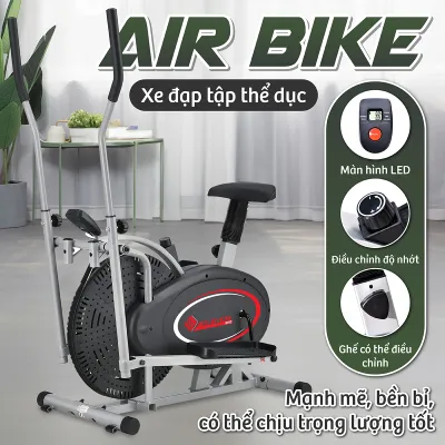 BG - Xe đạp tập thể dục đa năng toàn thân 8703 máy tập elliptical bike Xe Đạp Tập Thể Dục Trong Nhà có đồng hồ đo nhịp tim
