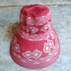 Topi Haji Umroh Caddy Full Rajut Golf Visor Lebar Pantai Wanita zumba senam