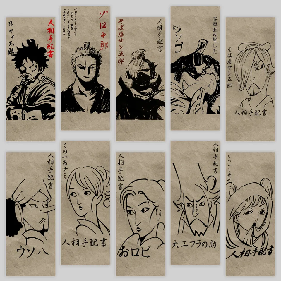 High Quality Sintra Poster/ Photo Tile with Onepiece - Wano Wanted