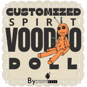Customized Spirit Voodoo Doll Natural Crystal Gemstones Herbs Oils Ritual Collectible Gift