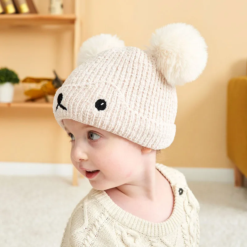 Baby Girl Woollen Caps Online Baby Grils Knitted Beanies Hat