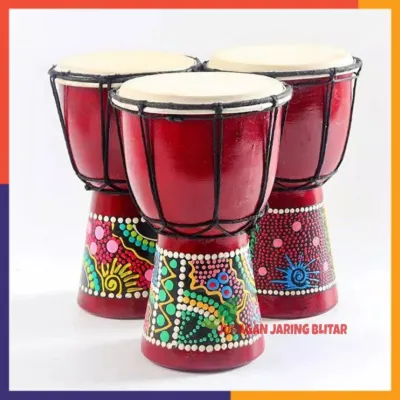 Djembe- Jimbe - Kendang Reagge ukuran 25cm - Drum Jimbe Besar sedang kecil miniatur kulit asli/Mainan Anak Tradisional Kayu Kendang Jimbe/ Tradisional Terbaru Mainan Anak