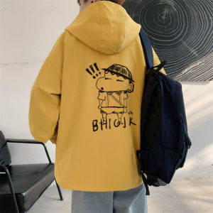 Áo khoác dù nam DOLARO 2 lớp cao cấp có nón chống nắng cản gió kiểu dáng họa tiết hoạt hình phong cách