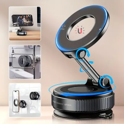 Giá Đỡ Điện Thoại Từ Tính Đa Năng 360 ° Xoay Cốc Hút Mạnh Gắn Bảng Điều Khiển Ô Tô Hấp