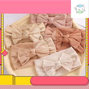 Lovely Bowknot Baby Headband Elastic Muslin Knot Headbands Baby Girls Hair Accessories 3Pcs Set