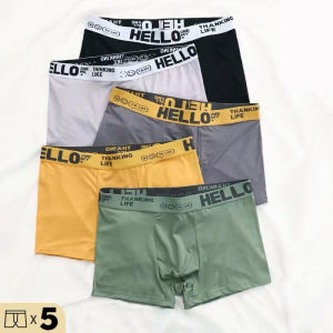 【Malaysia Stock】5Pcs Boxer Briefs for Men L-4XL Underwear Men Boxer Peninju Seluar Dalam Lelaki 5in1