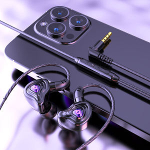 With Free Gift! 9D Super Bass Earphones TYPE C Wired Earphone Noise Reduction In Ear Headphones No Delay Gaming Earphone HD Microphone Headphone Waterproof Sweatproof Sport Headset