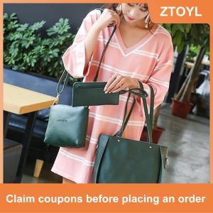 【ZTOYL】 9 màu sắc phụ nữ da Túi thiết lập 4pcs Vai Túi Xách Túi Messenger Túi thiết lập