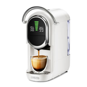 Cafelffe 6in1 Coffee Maker for Nespresso Dolce Gusto ESE Pods K-cup&Tea 19-Bar Espresso Machine for Grounds Coffee Machine with adjustable Temp & Cup Size