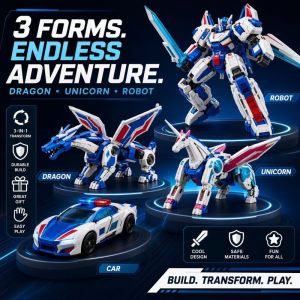Transforming Robot Car Toy Collision Deformation Unicorn Cars Model Boy Gift