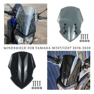 For MT07 FZ07 Windshield For 2018 2019 2020 YAMAHA MT FZ 07 Windscreen Flyscreen Wind Deflector Shield Motorcycle Accessories