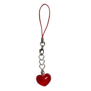 Thời trang Móc Khóa Trái Tim bùa điện thoại handmade hình Tình Yêu Keyring trang trí mặt dây chuyền thời trang cho túi xách và Ba lô