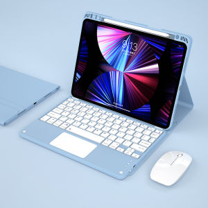 Magnetic Bluetooth Touchpad Keyboard Mouse Case for Xiaomi Pad 5 Pro Pad 6 7 Pro 11 inch RedmiPad Pro 12.1 inch with Pencil Holder Keyboard Casing Cover