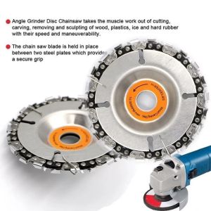 Đĩa cưa xích phay phá gỗ đa năng gắn máy mài 4 inch 22 mắt siêu cứng