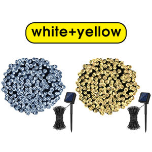 【Buy 1 Take 1】Solar Christmas Light Christmas Lights Solar Power 12M Led String Fairy Lights Copper Wire Christmas Light Wedding Party Holiday Fairy Lights Battery Power Supply Xmas Lights Waterproof Solar