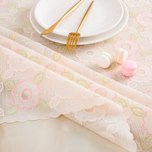 Thickened European style PVC tablecloth waterproof and anti scalding square tablecloth rectangular dining table mat wash free plastic coffee table fabric