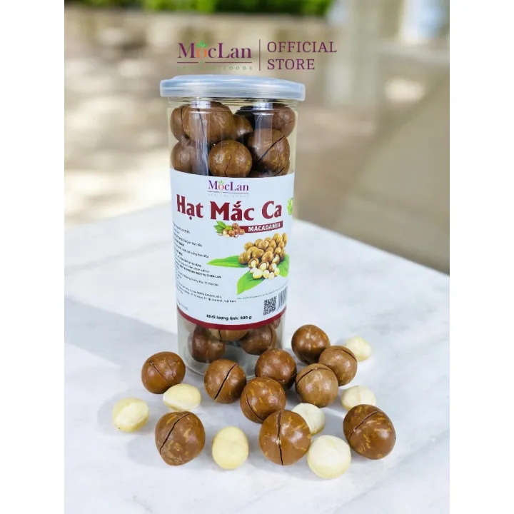 Hạt Macca nứt vỏ MộcLan HEALTHY - Hộp 250g - 500g giàu dinh dưỡng cho bà bầu, ăn kiêng, nấu sữa hạt