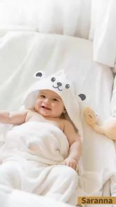 ผ้าขนหนูมีฮู้ดสำหรับเด็กทารก Saranna 13 ชิ้น ชุดผ้าขนหนูอาบน้ำและผ้าเช็ดตัวนุ่มสำหรับเด็กเล็ก ชุดผ้าขนหนูมีฮู้ดสำหรับทารก
