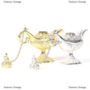[COD] Fashion Change Hollow Fairy Tale Aladdin Lamp Wishing Tea Pot Retro Home Aromatherapy Ornaments