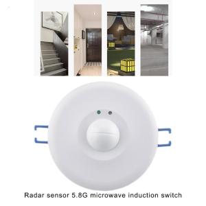 Ceiling Mounted Microwave Sensors Switches Detectors Automatic Induction Sensors Adjustable Embedded Human Motions Detectors