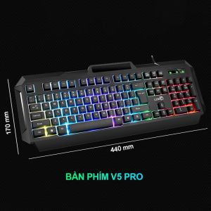 Bàn Phím Máy Tính Gaming Led RGB SIDOTECH LDK V4 Pro Có Dây Chống Nước Chuyên Chơi Game Máy Tính Esport - Chính Hãng