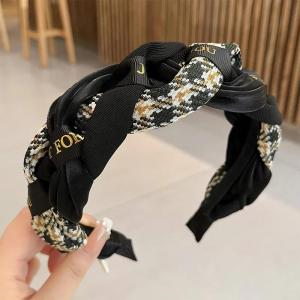 French Retro Headband Fashion Versatile Twisted Hairband Portable Wash Face Hairtie Women Girls Hair Accessories