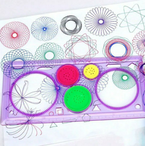 Penggaris Roller Rolling Set 6 in 1 Geometri Aneka Template Pola Segi Lingkaran Ukuran Roda Ruler Pattern Design Patrun Wheel Bundar Bulat Bulet Membuat Kesenian Seni Sekolah Grafik Bunga Flower Ulir Roll Rolling Rotari Magic Fancy Shopping Arena Malang