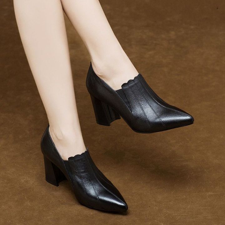 Huilm, women's highheeled shoes, 6cm high, 2022 new thick heeled high