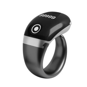 LED Multifunctional Zikr Smart Ring Lite Cincin Muslim Tasbih Digital Bluetooth Ring Vibration Reminde/ plastic Digital Tasbih Smart Zikr Ring with charging cable