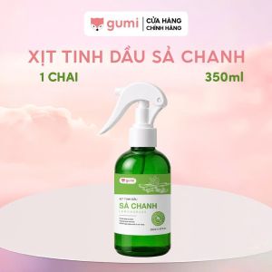 Xịt Tinh Dầu Sả Chanh GUMI 350ml - Hỗ Trợ Đuổi Muỗi & Côn Trùng Thành Phần Thiên Nhiên An Toàn