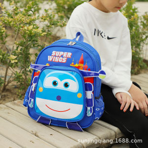 RA Super Wings Cartoon Cute Primary School Student Schoolbag Lightweight Large Capacity Casual Girls Children Backpack AR