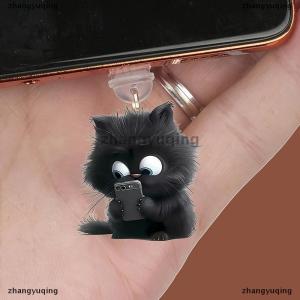 [COD] zhangyuqing Mobile Phone Dust Plug Pendan Cute Cat Dog Shamrock Decoration Hanging Pendant For IPhone Type-C Charging Port Anti-Dust Plug