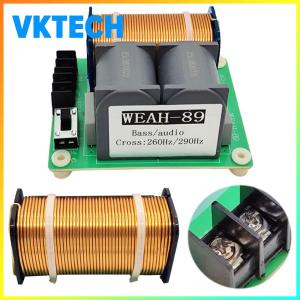 [Vktech] Bass Frequency Distributor High-Power Subwoofer Speaker Frequency Divider Crossover Frequency Distributor Divider for Home Theater Car Speakers