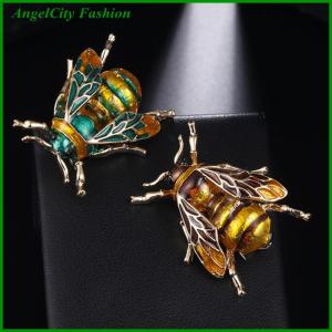 AngelCity Fashion Store Vintage Bee Brooch Pin Shirt Animal Metal Pin Clothing Accessories