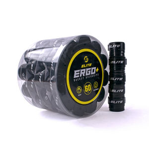 Elite Ergo+ Premium Badminton Overgrip Tape – 60pcs Jar for Racket Handle Grip