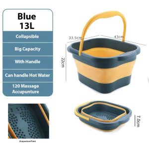 ⚡️⚡️SG SELLER⚡️Collapsible Foldable Foot Spa Soak Massager Bucket Tub Pail – Reflexology Detox Chinese Herbal Care