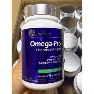 CanPrev Omega-Pro Essential HP 40/20 Dầu cá tinh khiết 1000mg từ cá biển sâu bổ não tim mạch thị lực - ✅ Tăng cường trí nhớ và tập trung: DHA là thành phần quan trọng trong tế bào não giúp cải thiện trí nhớ giảm căng thẳng tinh thần