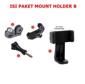 Body Chest Strap Hp & Action Camera Untuk Motor Vlog Mancing Hiking Solo Camping Masak Dll