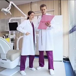 Genuine Product Guarantee[Malaysia Ready Stock]Cheap student lab coat Long Sleeve uniform S-XXXL button cuffs white men woman lab clothes
