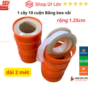 Băng keo vải SINHA rộng 1.25cm dài 2 mét quấn cựa gà - 1 cây 10 cuộn - Shop Út Lớn
