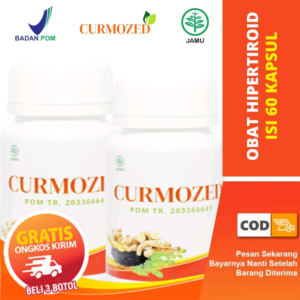 Curmozed 60 Kapsul Bpom Obat Kelenjar Tiroid Hipertiroid Benjolan Di Leher Gondok